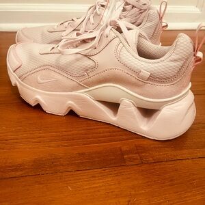 New Nike Pink Chunky Platform Sneakers